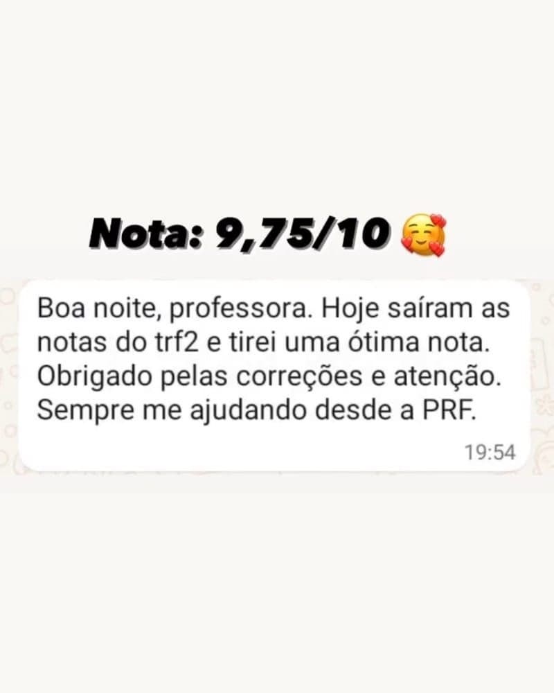 Depoimento de aluno aprovado